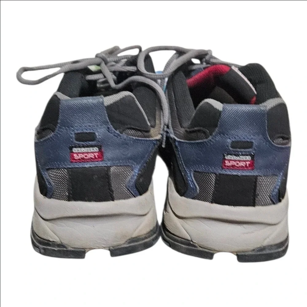 Skechers Vigor 2.0 Trait Mens Size 15 Navy Blue Grey Trail Sneakers Shoes